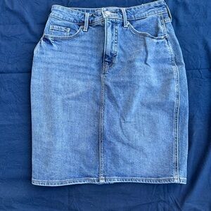 Old Navy Blue Denim Pencil Skirt